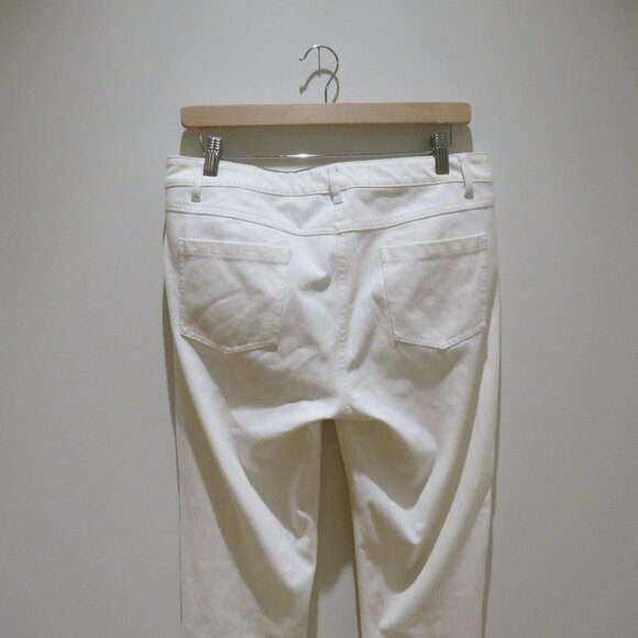 J. MCLAUGHLIN Lexi 4 Way Stretch Slim Leg Jeans in White Denim Preppy - Size 10 - Picture 10 of 14